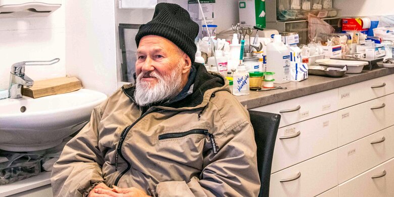 Patient in der Praxis